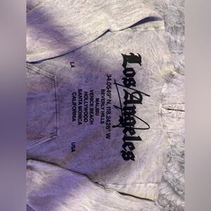 Los Angeles Graphic Gray Hoodie